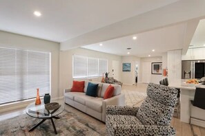 Open plan living.