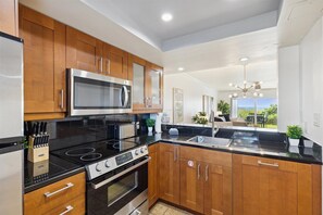 Kitchen with Ocean Views