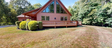 View of the house from the side yard.