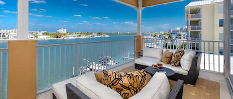 Enjoy Stunning Water Views from the Privacy of the End Unit Balcony!