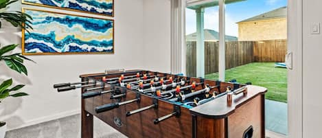 Bring your competitive spirits alive with the game of foosball.