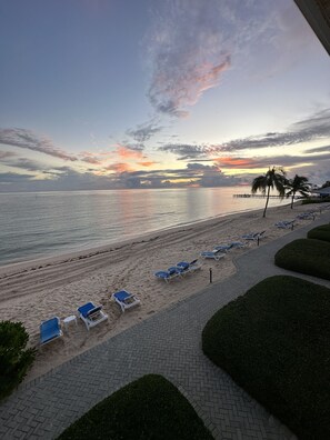 Magnificent view of the Caribbean Sea at daybreak!