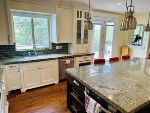 Kitchen - Sink and Microwave (in island)