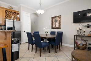 Dining Table sits up to 6 guest!