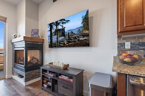 Enjoy games or watching TV on big screen TV
