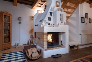 Fireplace in living room