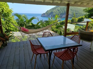 table with seaview