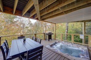 Deck | Mountain Views | Private Hot Tub