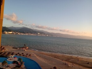 Vista a la playa o el mar