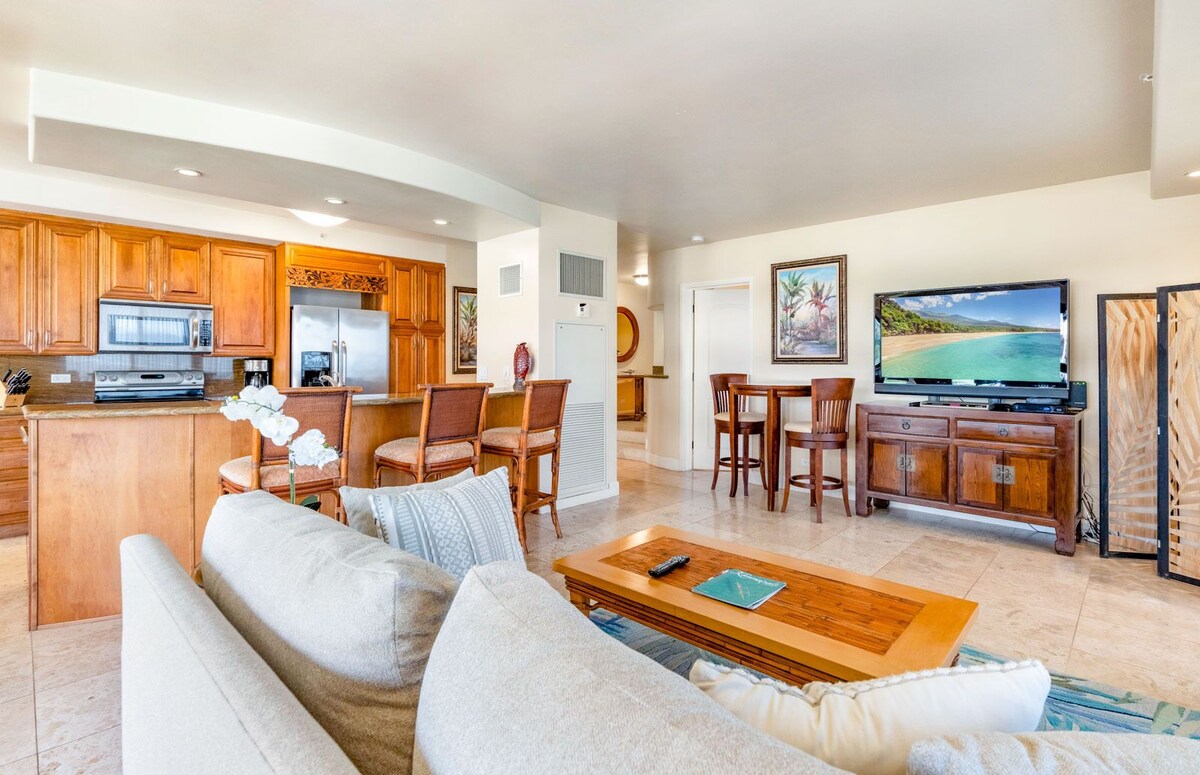 MRR Presents Kaanapali Ali’i 496 – Elegantly Remodeled 9th Floor 2BR w/ Epic Direct Ocean Views of Lanai, Molokai & Beyond!