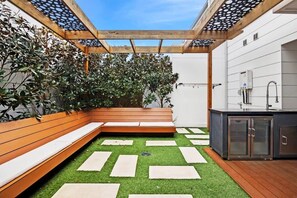 A private courtyard to soak up the sun