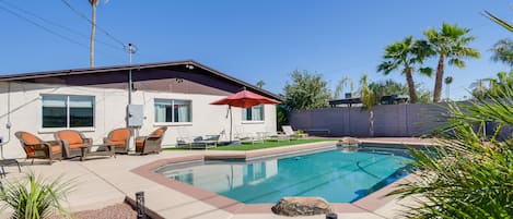 Scottsdale Vacation Rental | 4BR | 2BA | 2,200 Sq Ft | 1 Small Step to Enter