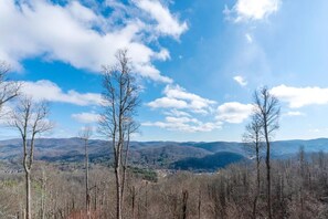 Deck Area--- Winter Mountain View 
