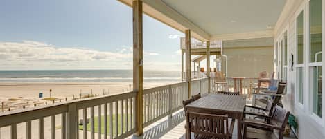 Galveston Vacation Rental | 4BR | 2.5BA | 1,700 Sq Ft | Stairs Required to Enter