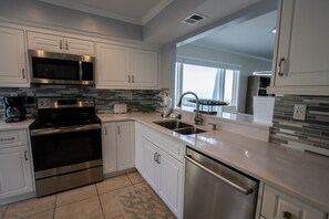 Kitchen, coffee pot, laundry in kitchen