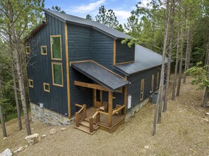 Nestled in the pines with a view