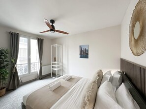 Large bedroom with storage facilities