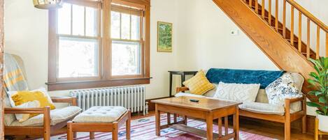 Colorful, bright living room