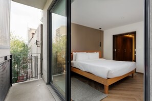 Bedroom with balcony