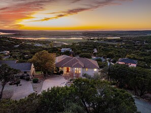 Beautiful Aerial Sunset- Walker Luxury Vacation Rentals