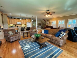 Great room - dining or relaxing - all with a view.
