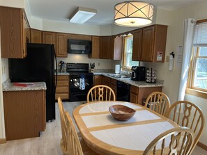 Remodeled eat-in kitchen