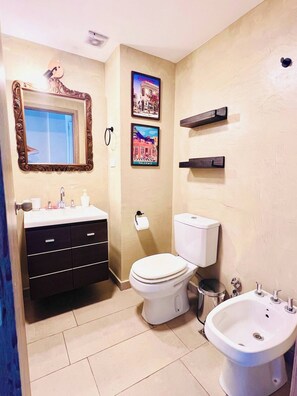 Sink, toilet, and bidet