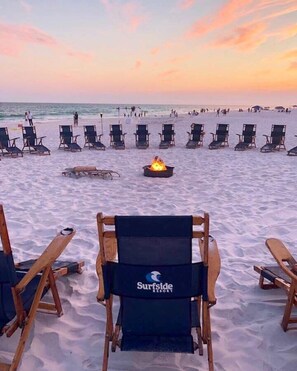 2 Free Beach SRVCs= 4 chairs & 2 umbrellas daily! Free Beach Bonfires M/F nights