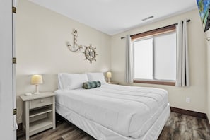 Bedroom with 43" Samsung Smart TV