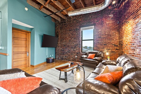 Plenty of comfortable seating for watching your favorite shows