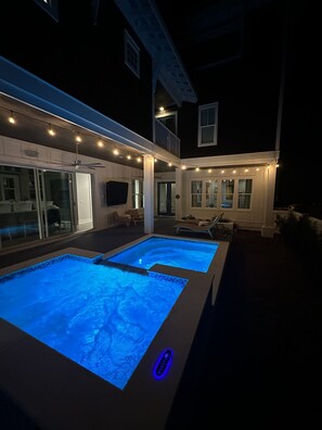 Pool at night