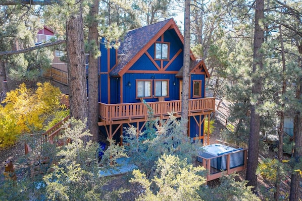 This majestic cabin is centrally located with upgraded appliances