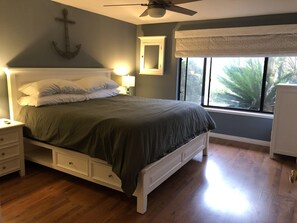 Master bedroom with king size bed