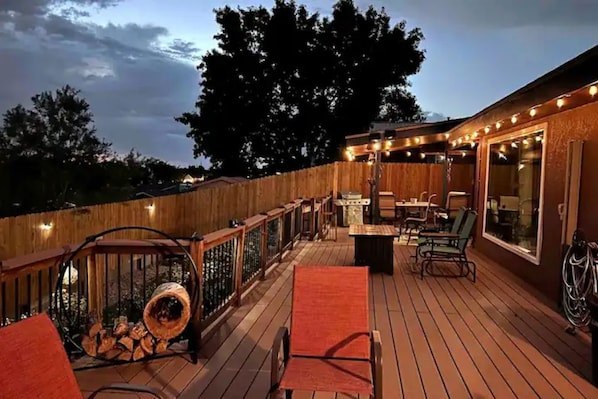 Enjoy your large backyard patio overlooking the city of Albuquerque