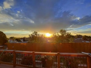 Amazing sunset view from the patio