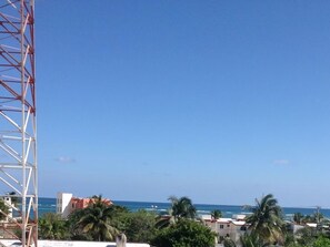 The view from our rooftop to the ocean... and stunning sunrises. 