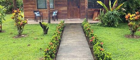 Front Porch, sit and enjoy the sound of nature!!