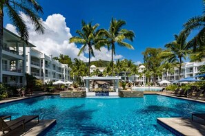 The Beach Club resort boasts three beautiful swimming pools with loungers to chill out on and soak up the sun.