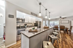 Kitchen view from living area