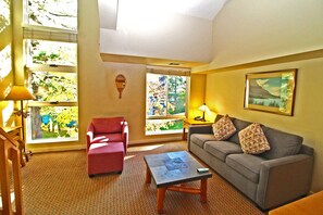Living Area with Queen sleep sofa