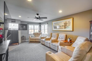 Living Room | Main Floor | Smart TV | Ceiling Fans