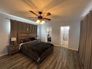  Master bedroom with a comfy queen size  bed & twin size bed with full size bath