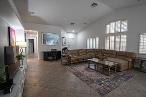 Another view of the super-spacious living area!
