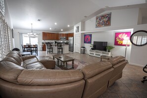 Another view of the super-spacious living area!