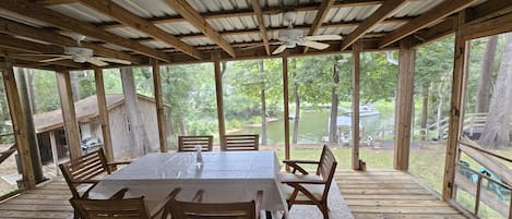 Back Porch Dining Area