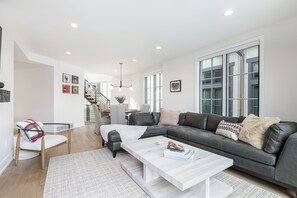 Open and bright with a high ceiling