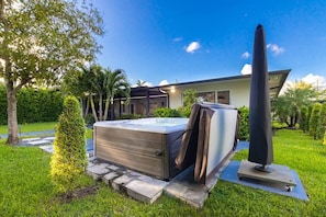 It doesn't get better than relaxing in this jacuzzi.