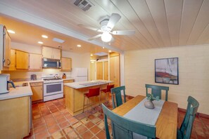 Kitchen and dining area