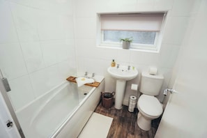 Modern bathroom with all the essentials for a refreshing start to your day