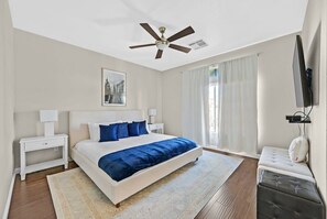 Bedroom with comfortable king bed